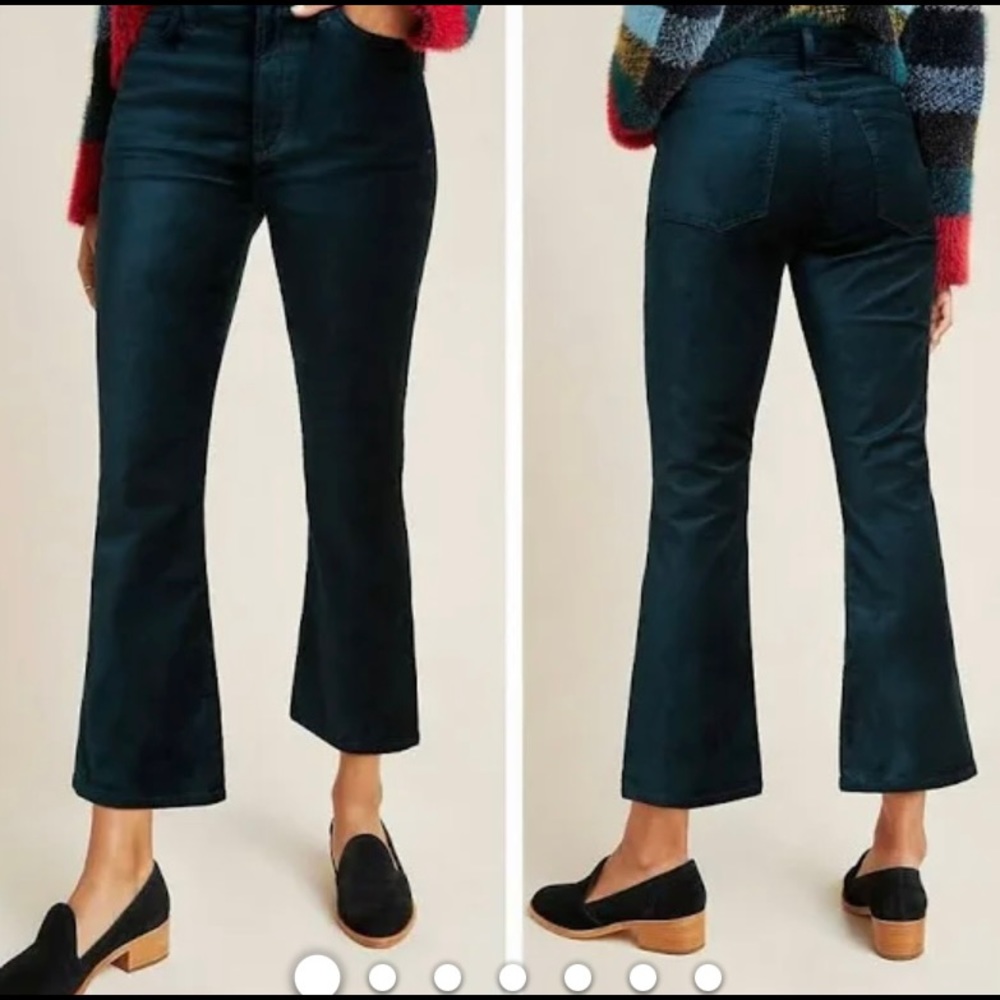 Citizens of Humanity Black Velvet Crop Jeans